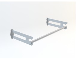 Patterned Shelf Holder, Chrome, 60cm - 90cm - 120cm